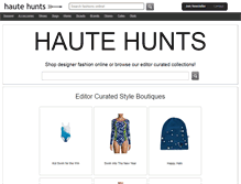 Tablet Screenshot of hautehunts.com